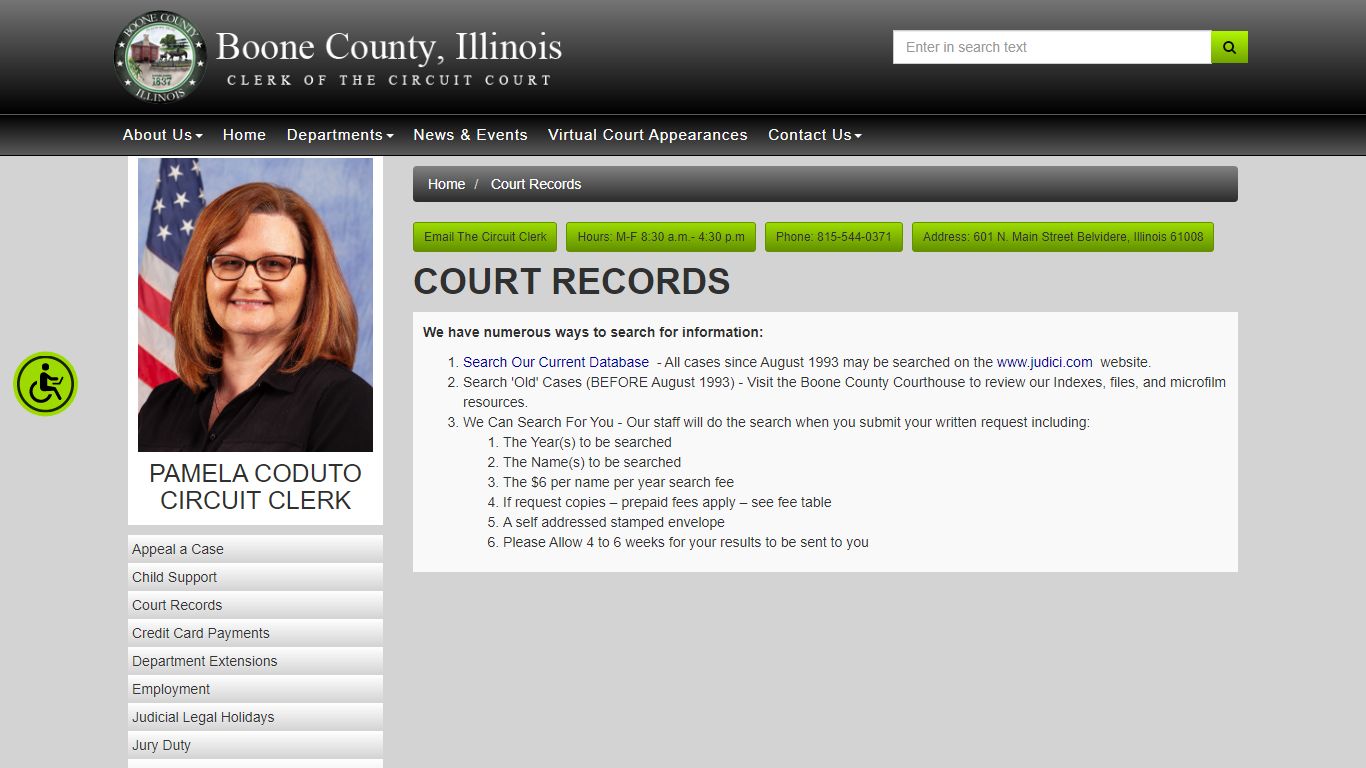 Boone County Circuit Clerk - Court Records